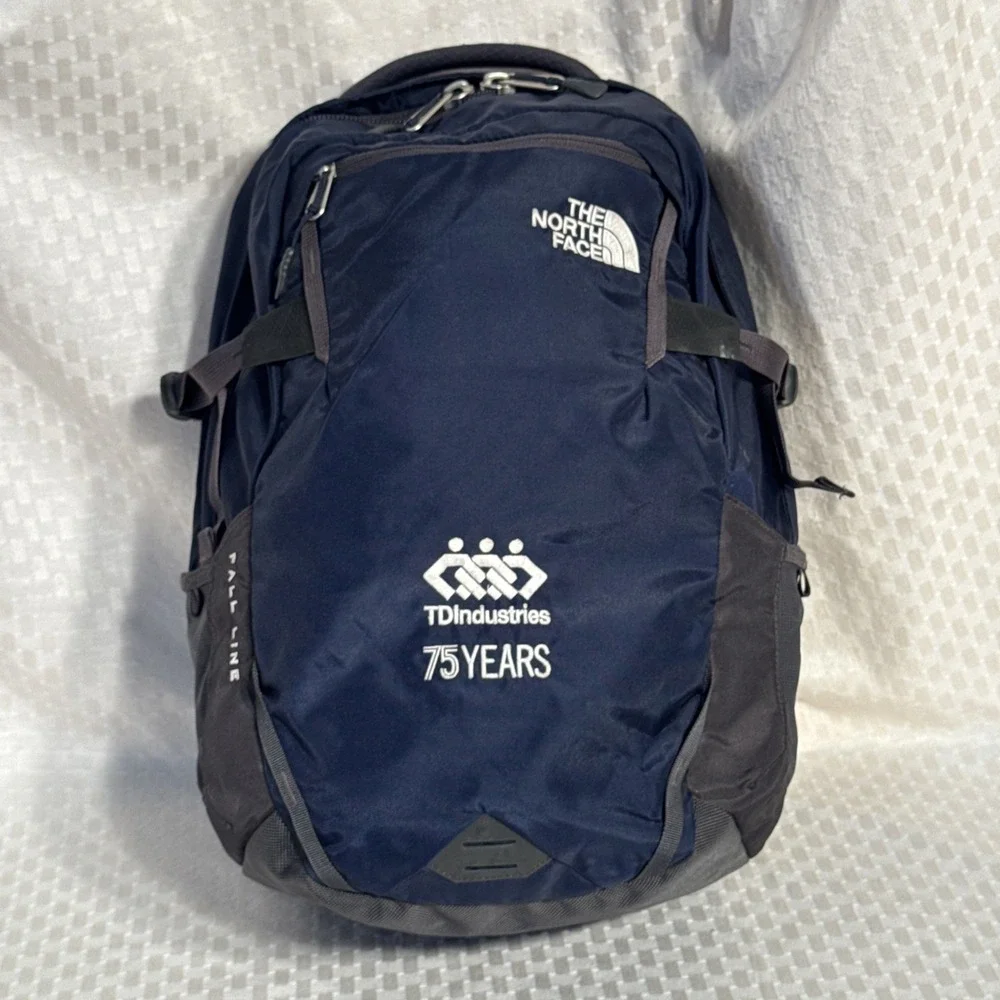 North Face Fall Line Navy & Charcoal TD Industries Commuter Laptop Daypack